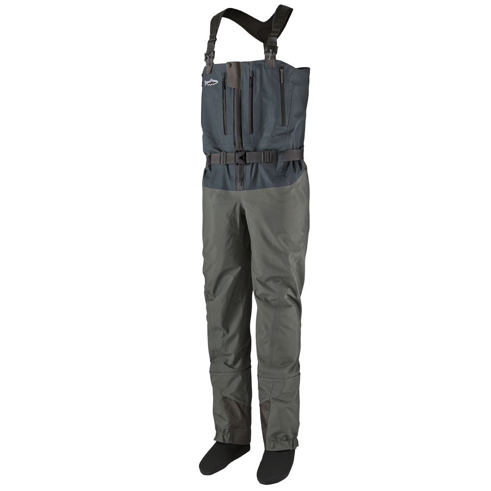 Patagonia men's fishing waders with front zip